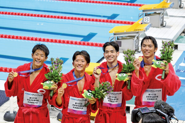 中央大学水泳部、インカレで快進撃リレー2冠と自由形種目制覇